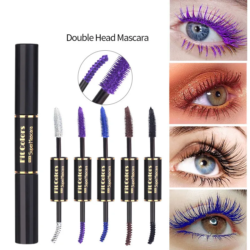 

Double-Headed Colorful Mascara Quick Dry Lash Extension Liquid Eyelash Waterproof Moisturizing Curling Natural Eye Makeup