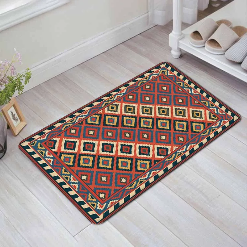 European style atmosphere decoration corridor floor mat door home bedroom large carpet |