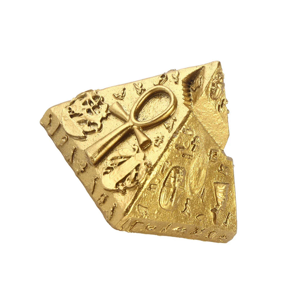 

Pyramid Egypt Egyptian Statue Model Decorationsmall Golden Giza Energy Positive Ancient Photo Miniatures Unique Decorations