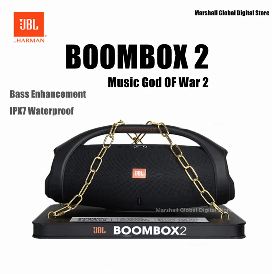 100% оригинальный JBL Boombox 2 беспроводной Bluetooth глубокий бас динамик IPX7 Бумбокс