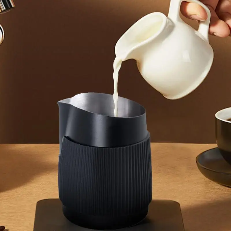 Чашка для вспенивания молока 420 мл кувшин взбивания кофе из нержавеющей стали
