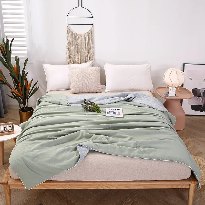 Высококачественное детское весеннее хлопковое атласное одеяло для кровати