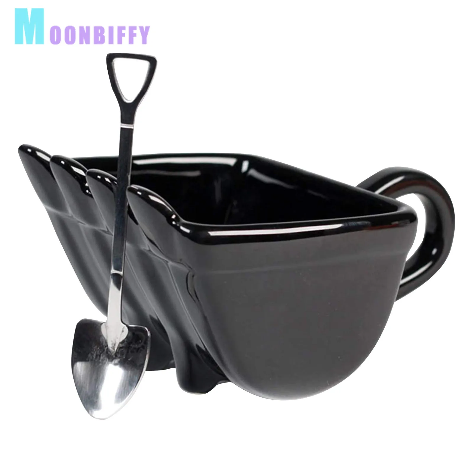 

Hot sell Creative Excavator Coffee Cup Funny Gift Coffee Cup Spoon With Spade Shape For Friends To Get Together And Drink Coffee