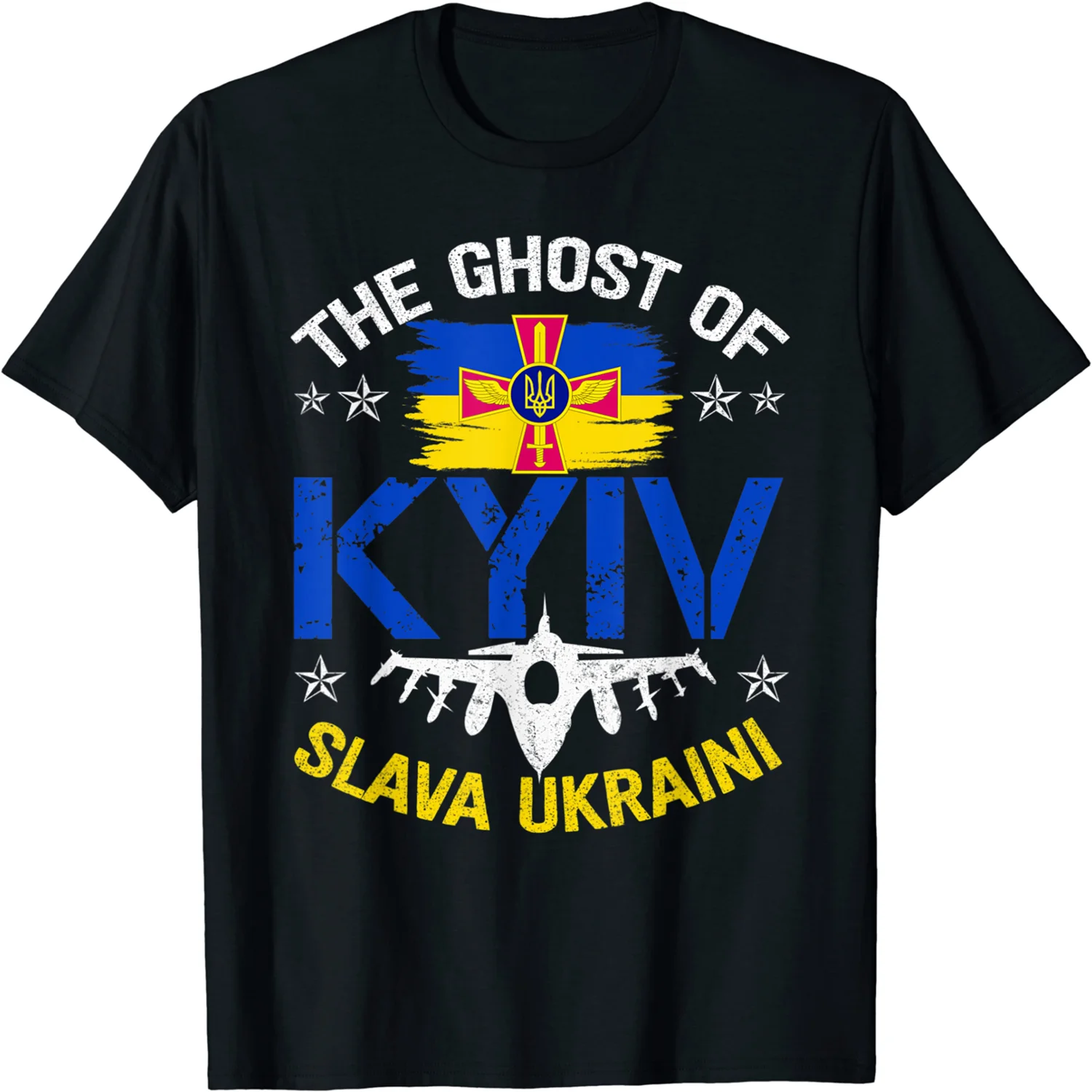 

Slava Ukraini Glory To Ukraine Ukrainian Flag Men T-Shirt Summer Short Sleeve Casual 100% Cotton O-Neck Shirt