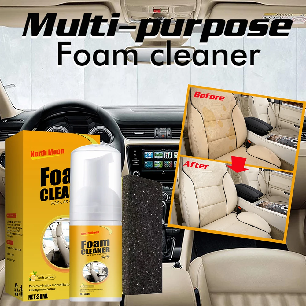

Cleaning Agent Car Door Panels Headliners Multi Purpose New Removes Dirt