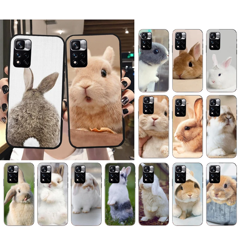 

Beautiful Bunny Rabbits Phone Case for Xiaomi Redmi Note 12 Pro 11S 11 10 Pro 9Pro Note9 10S Redmi 10 9C 9A Funda