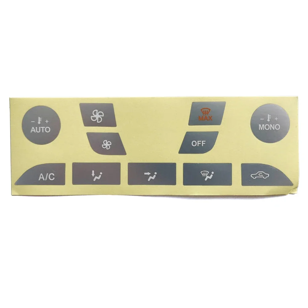 

Для Ford Focus 1999 2005 2010 2013, автомобильный кондиционер, климат, кнопка переключения переменного тока, ремонтная наклейка, фиксированная выцветшая, уродливая защита от царапин