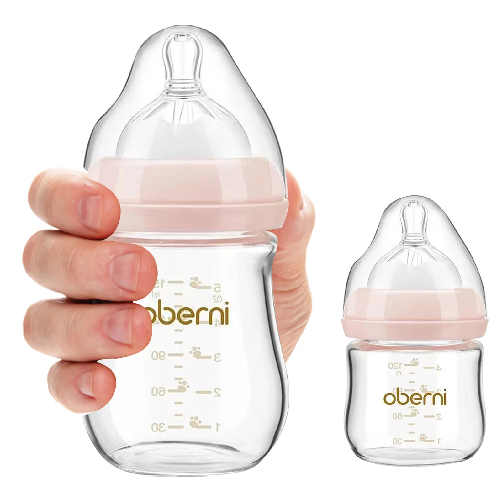 

Gentle Silicone Baby Bottle Anti Colic Bottles With Non-Collapsing Nipple Newborn Bottles For 0-3 Months BPA Free Easy To Clean