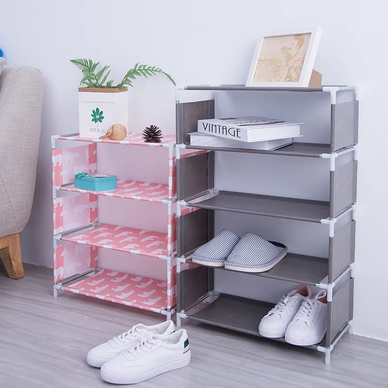 

vanzlife Multi-functional multi-storey shoe rack organizer Household cloth storage rack Simple dormitory provincial space rack