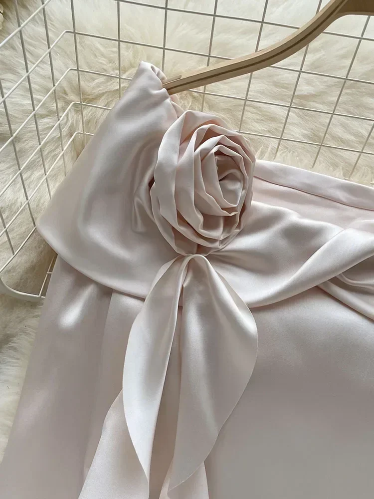 Женская Весенняя блузка атласная рубашка с изысканным темпераментным