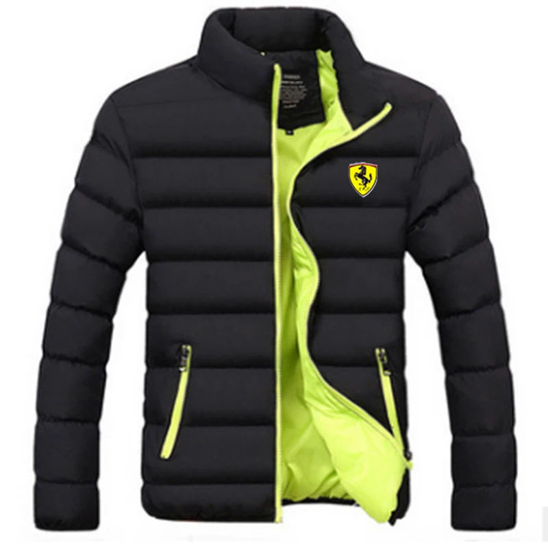 Autumn and Winter Men's New Cotton Jacket Fashion Trend Short Standing Collar Zipper Windproof Warm Cotton Jacket