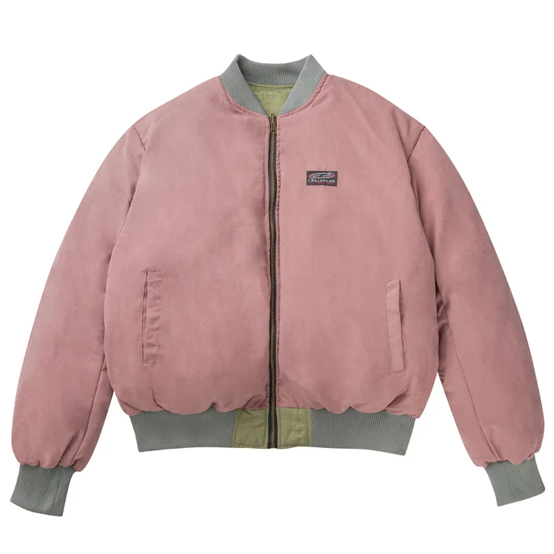 Зимняя американская вышитая лоскутная рабочая одежда хлопковая куртка с обеих