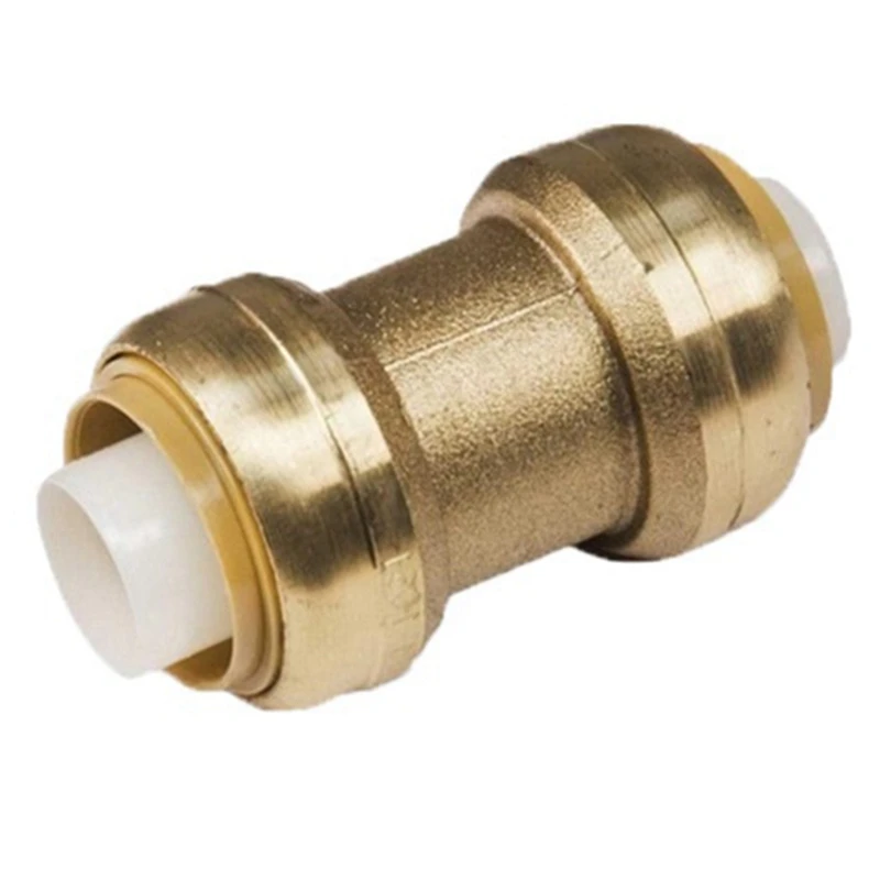 

1/2 Inch (About 1.3 Cm) Coupler, Press-Fit Brass Pipe Joint, PEX Pipe, Copper Quickacting Connector Promotion