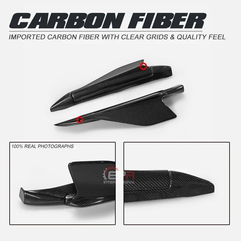 Боковая юбка для Audi R8 V10 комплект из углеродного волокна тюнинга боковых ластов