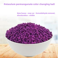 100g potassium permanganate ball home vehicle absorbing formaldehyde deodorizing purple and black color changing ball