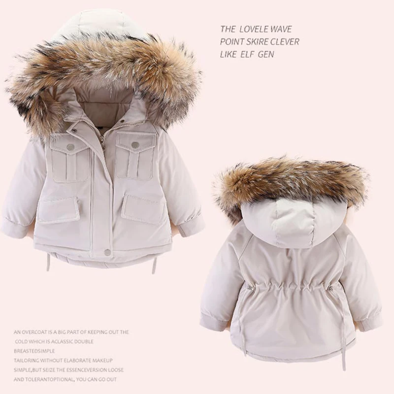 Комбинезон детский зимний с меховым воротником на возраст 0-4 года | Детская