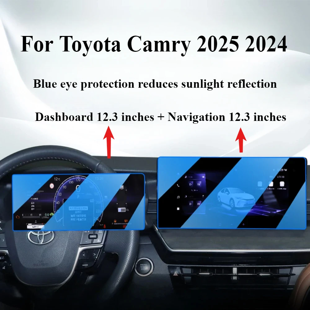 

Для Toyota Camry 2025 2024, аксессуары для интерьера, закаленное стекло, GPS-навигация, сенсорный центральный экран, защитная пленка