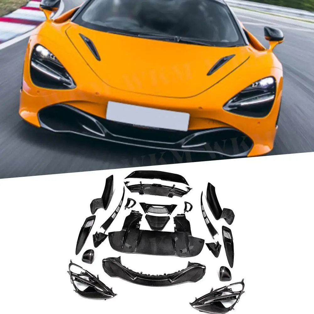 Сухой передний бампер из углеродного волокна для багажника дефлектор на