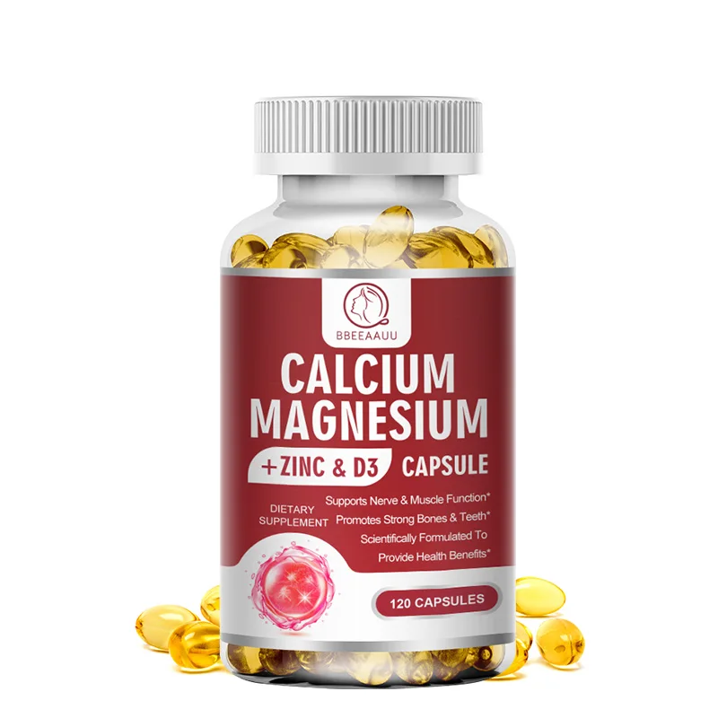 

Lukaree Vitamin D3+Calcium Magnesium Zinc Capsules for Strong Bones Teeth Heart Nerve Increase Immune System Function Supplement
