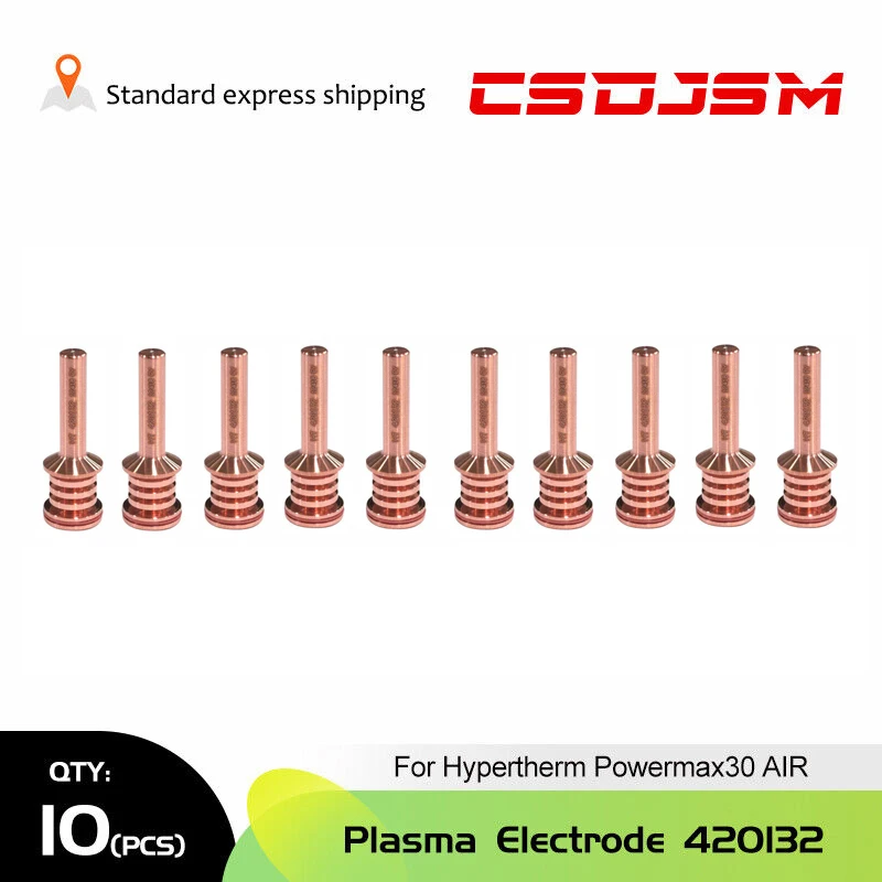 

csdjsm，10pk 420132 Plasma Cutter Electrode For Hypertherm Powermax30 AIR Plasma Torch