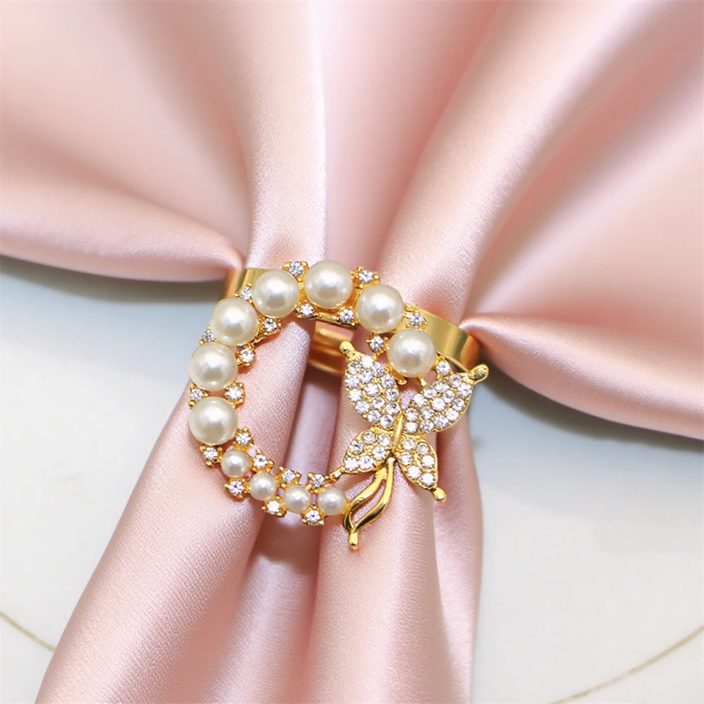 

Кольца для салфеток Dvianna HWP64 золотые 6 шт