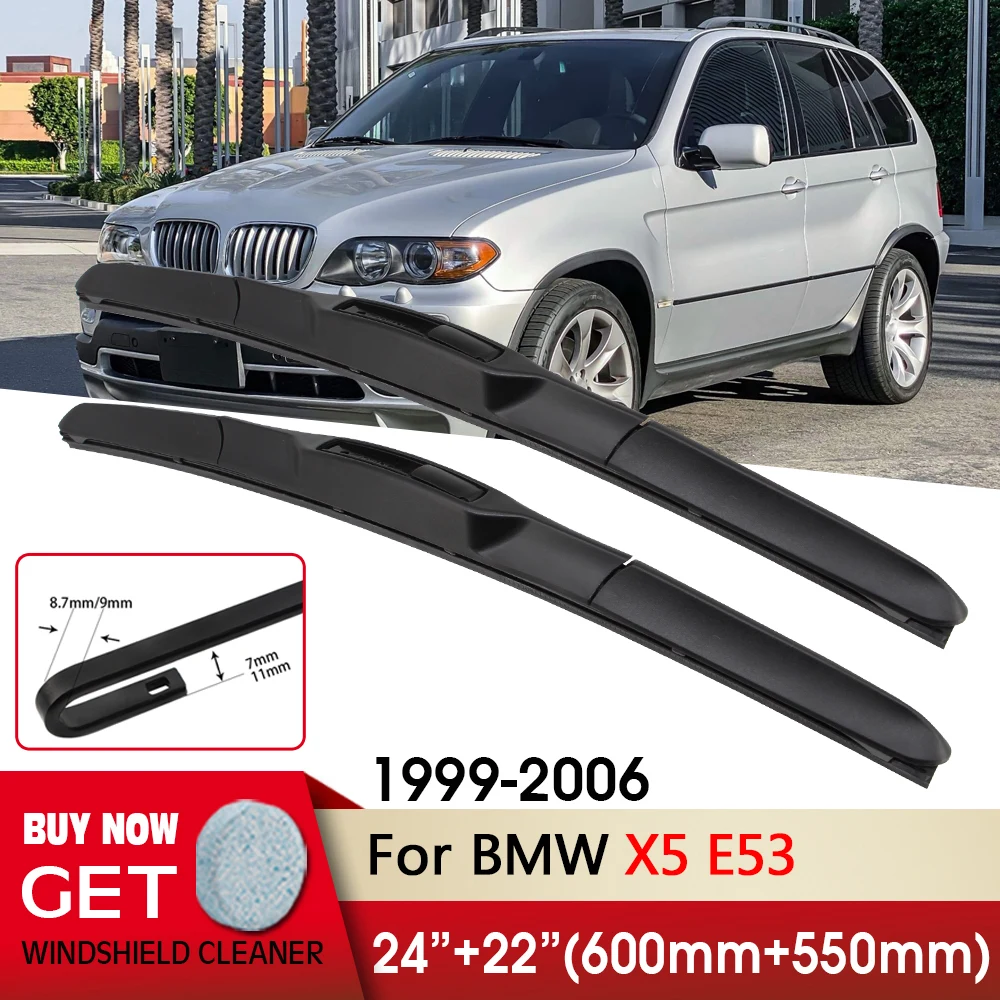 Стеклоочиститель автомобильный RHD & LHD 24 + 22 дюйма для BMW X5 E53 1999-2006