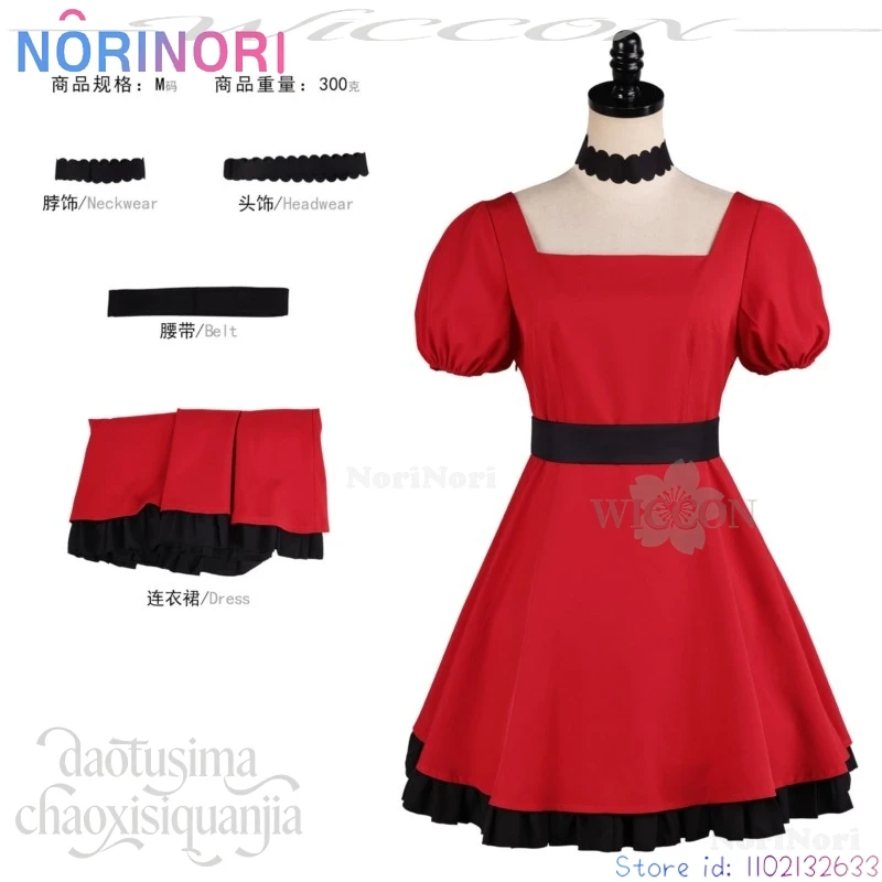 Фото Костюм для косплея Ruby Hoshinoo из аниме Oshi no Ko, сезон 3, сексуальное красное платье в стиле гот-лолита с чокером, для Хэллоуина и Рождества №3