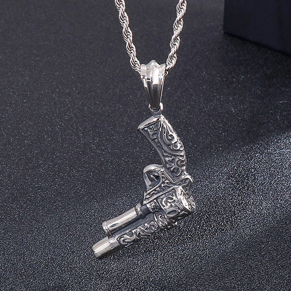 

Подвеска в стиле ретро-панк, украшение для оружия из нержавеющей стали, Модная бижутерия, аксессуары для подвесок, креативный подарок, оптов...