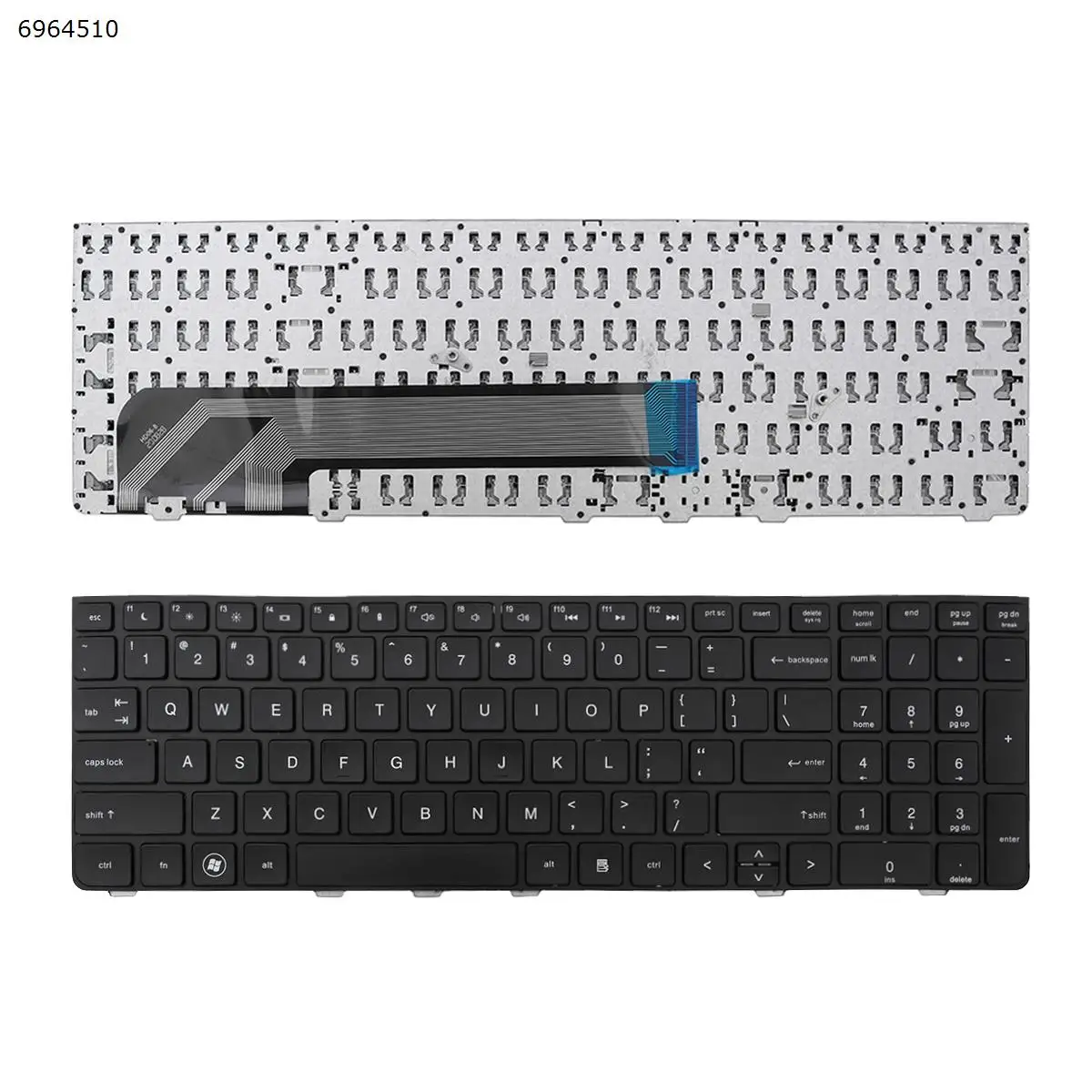 

Клавиатура US для ноутбука HP Probook 4535S 4530S 4730S, черная рамка