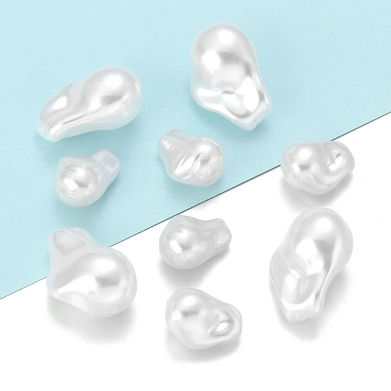 

Бусины с имитацией жемчуга из АБС-пластика, 15 х22 мм