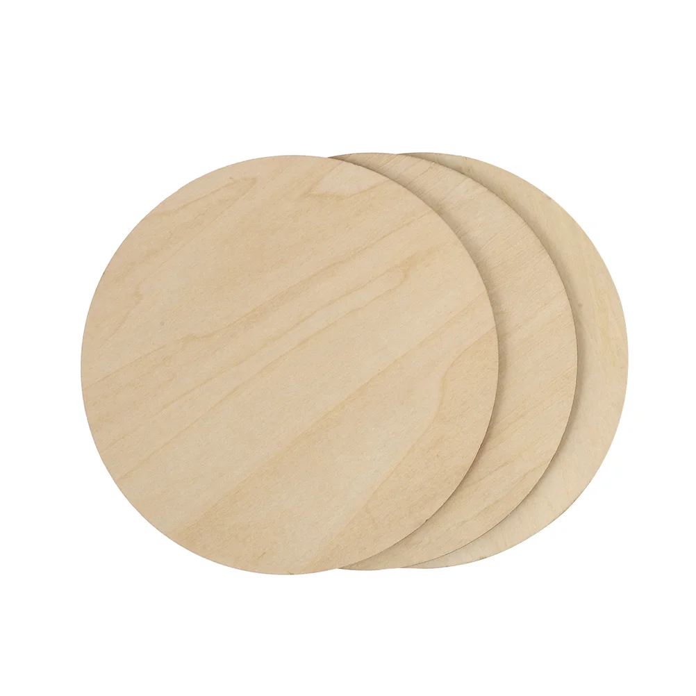 Painting Board Blank Wood Discs Plain Wooden Slice Round DIY Material Accessories Slices Panel Decor Unfinished Circles
