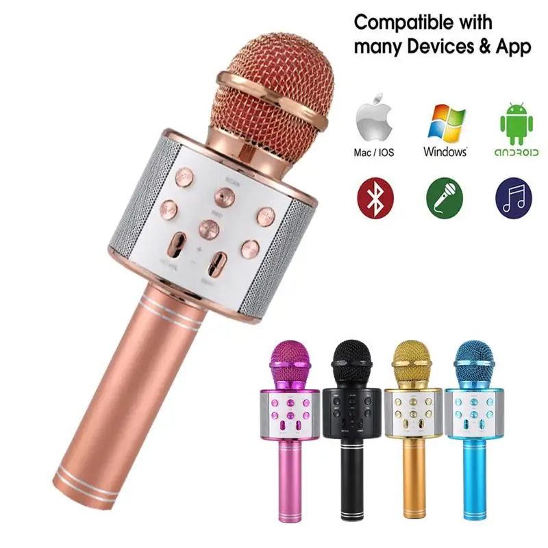 

Wireless Bluetooth-Compatible Microphone Bluetooth Speaker 800mah Ktv Player Mobile Phone Microphone Consumer Electronics