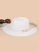 hat belt decor straw hat beach