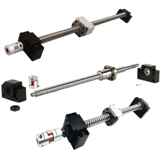 Набор шариковых винтов 300 мм 400 до 1400 SFU1204 SFS1210 SFU1610 SFS1620 C7 Концевая обработка &amp BKBF