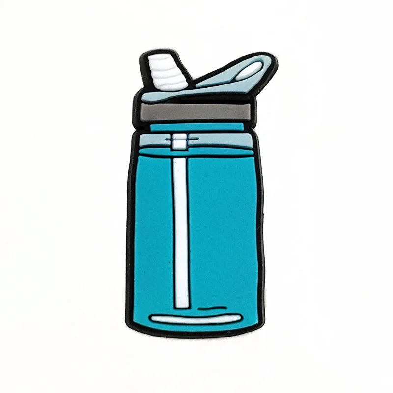 10 Pcs Cartoon Blue Shark Ocean Diy Shoes Accessories Children'S Gift Pvc Croc Charms  Accessories Bracelet Decoration