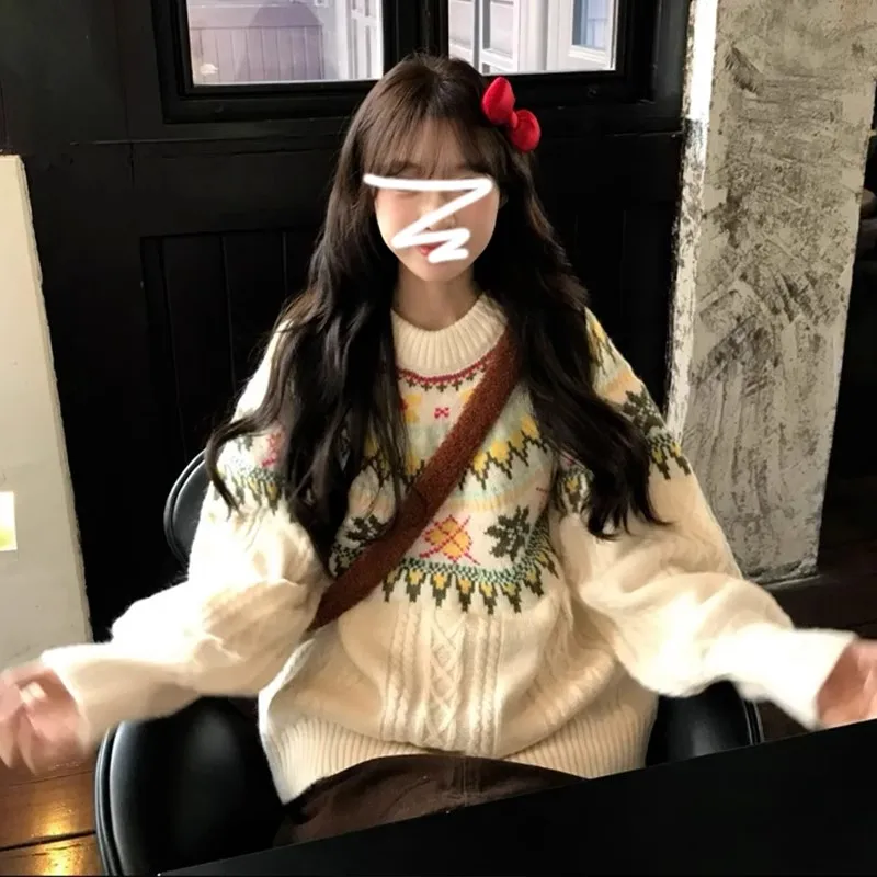 Пуловер Fairisland женская осенне-зимняя одежда новинка 2024 популярный вязаный топ High