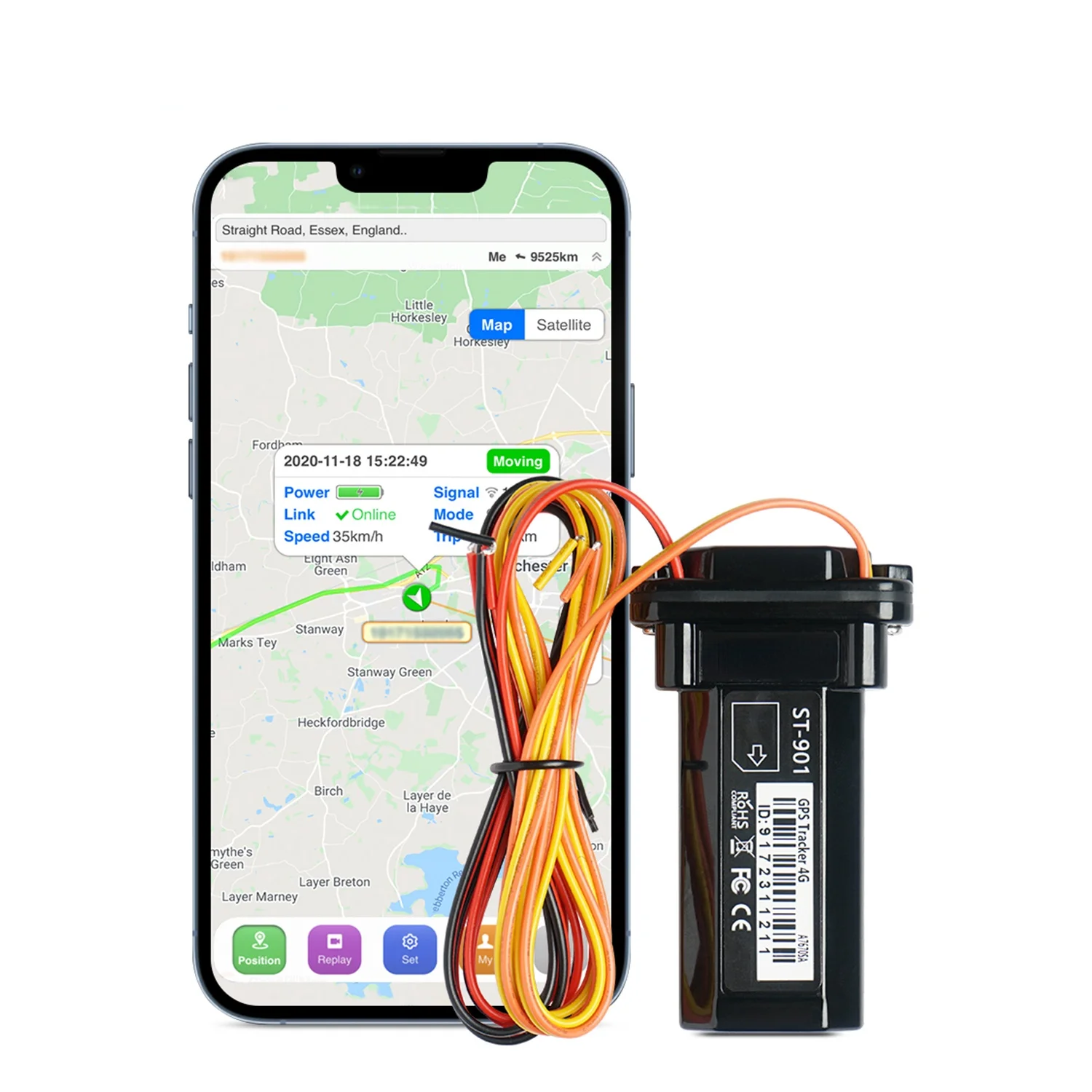 

Inseguitore di GSM GPS della batteria incorporata telecomandata per il veicolo del motociclo dell'automobile Mini cavo impermeab