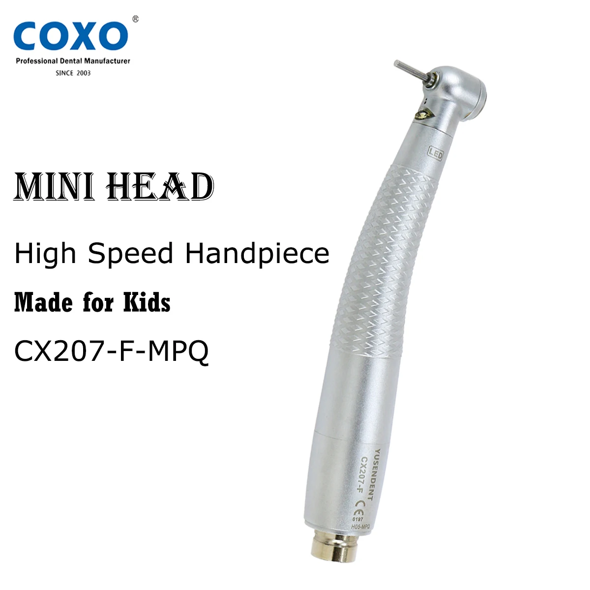 

COXO Dental LED High Speed Handpiece Made For Kids Dental Equipment Mini Air Turbine Coupler Fit NSK B2/M4 QD-J Coupling