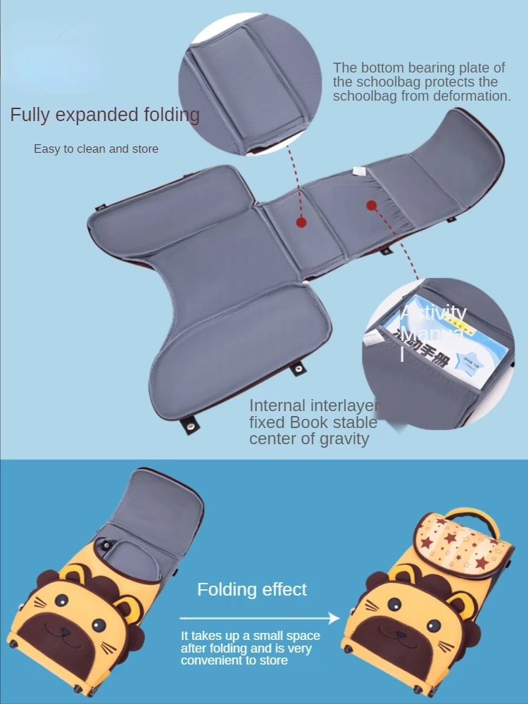 Toddler Small School Bag Cute Kindergarten Big Class First Grade Decompression Backpack Boys and Girls Space Bag One Package