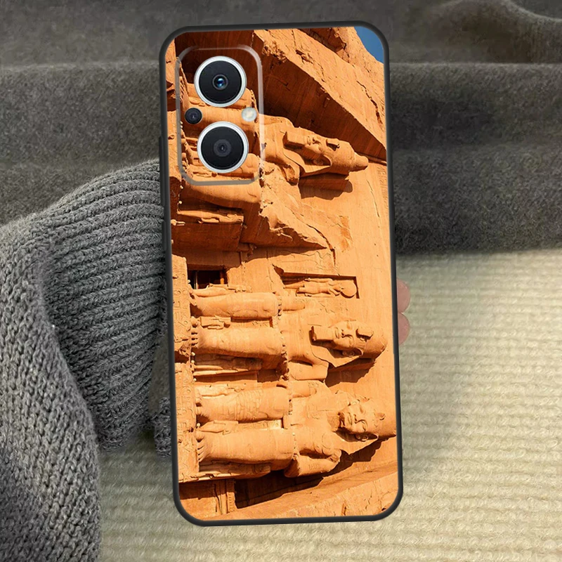 Египетский чехол для телефона с аккадским фараоном OPPO Reno 12 11 13 F 8T 7 8 10 Pro Find X8 X6 X3 X5