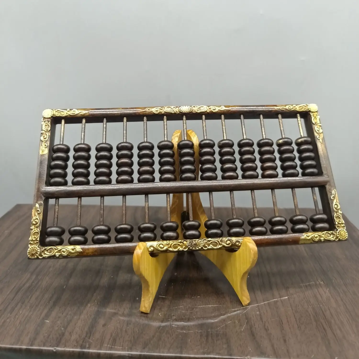 

Free Delivery Elaboration Brass Statue Lucky Wealth"Abacus"Metal Crafts Room Decoration/Home Decoration