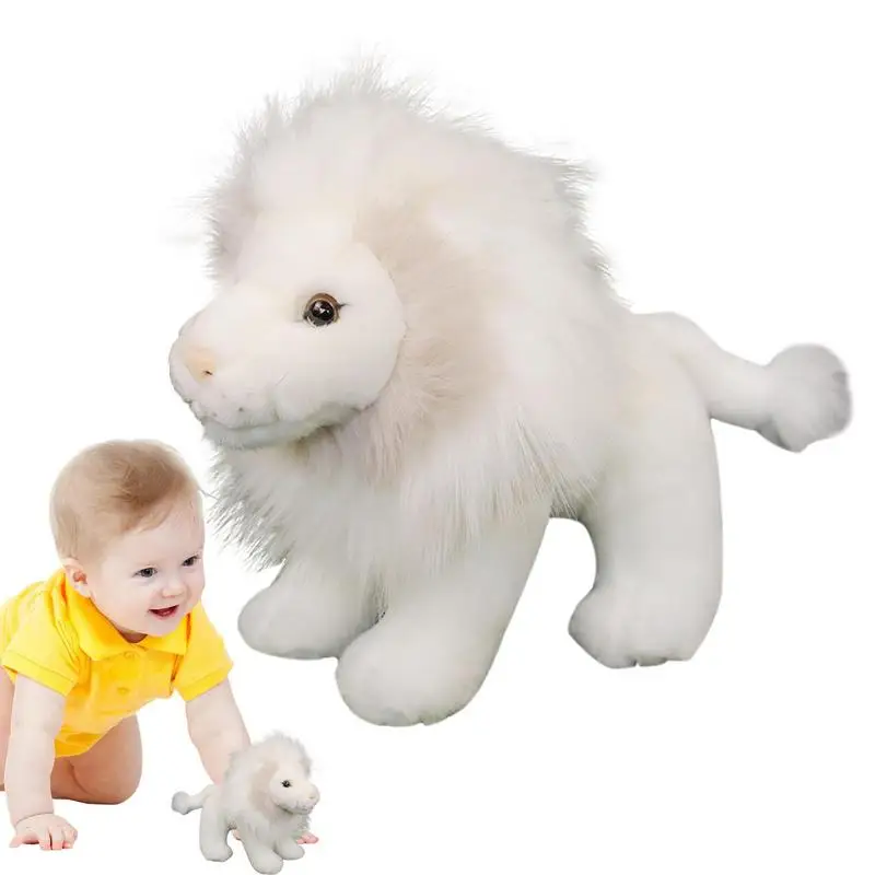

Soft Animal Plush Toys 18cm Simulation Stuffed Lion Forest Animals Appease Playmate Calm Doll Christmas Gifts