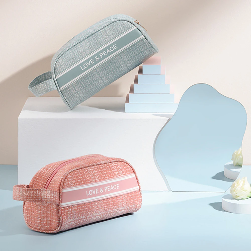 

Женская сумка для макияжа, уличный дорожный водонепроницаемый органайзер для туалетных принадлежностей, женские чехлы для хранения, нейло...