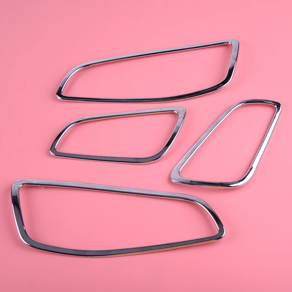 

4 шт. хромированная внутренняя дверная ручка, чаша, накладка, рамка, литье, подходит для Ford Escape Kuga 2013 2014 2015 2016-2018