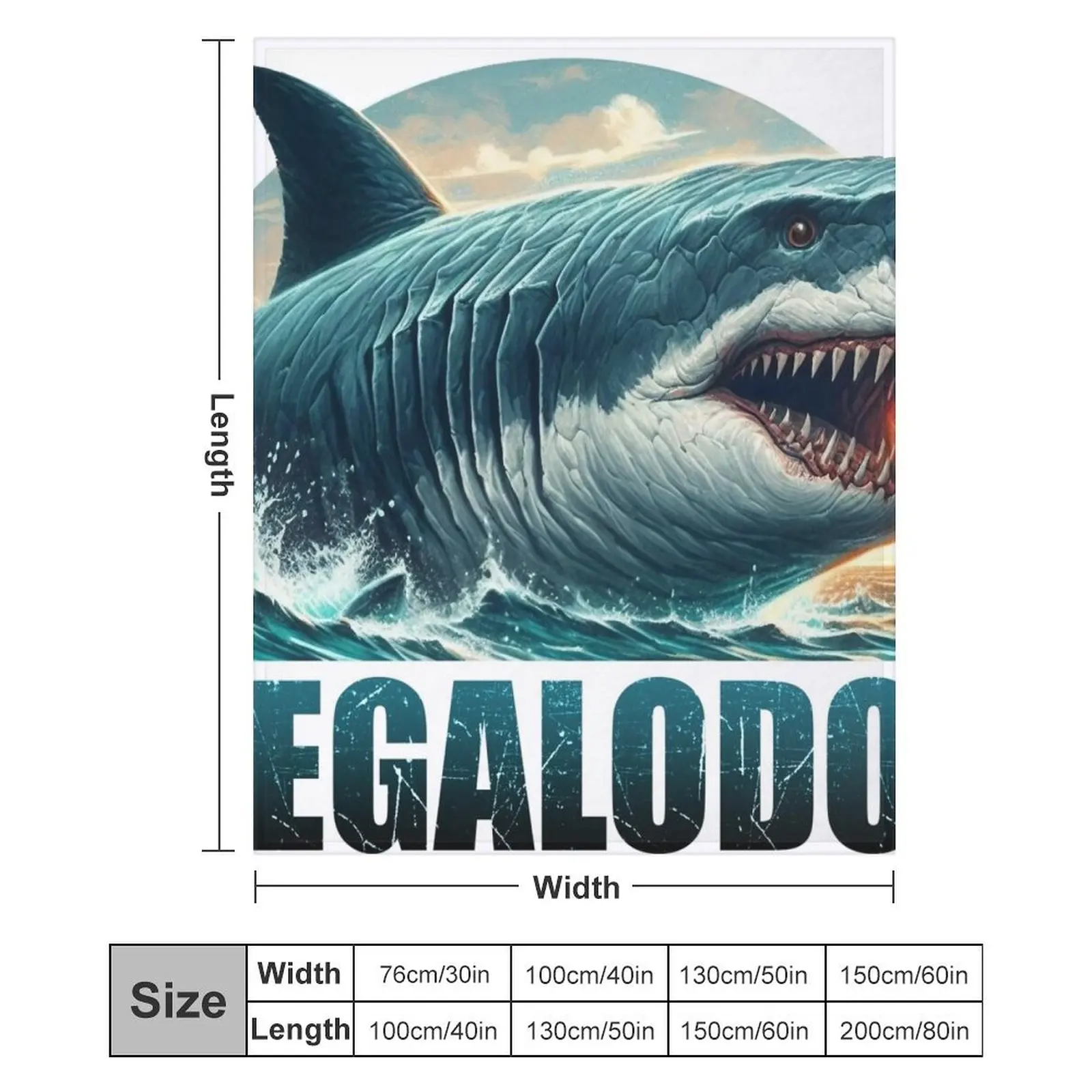 MEGALODON OIL флисовое одеяло для дивана