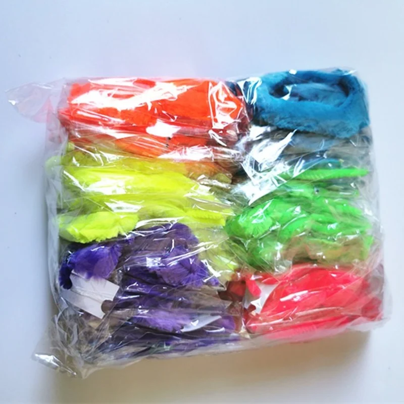 12 Colors Fuzzy Worm Magic Props for Children Kids Beginners Wiggly Twisty Worm with Invisible String Party Favors Trick Toys images - 6