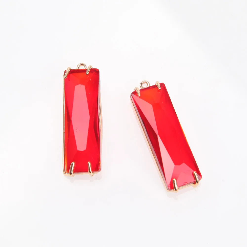 4 шт. ограненные прямоугольные Кубические Подвески для изготовления украшений