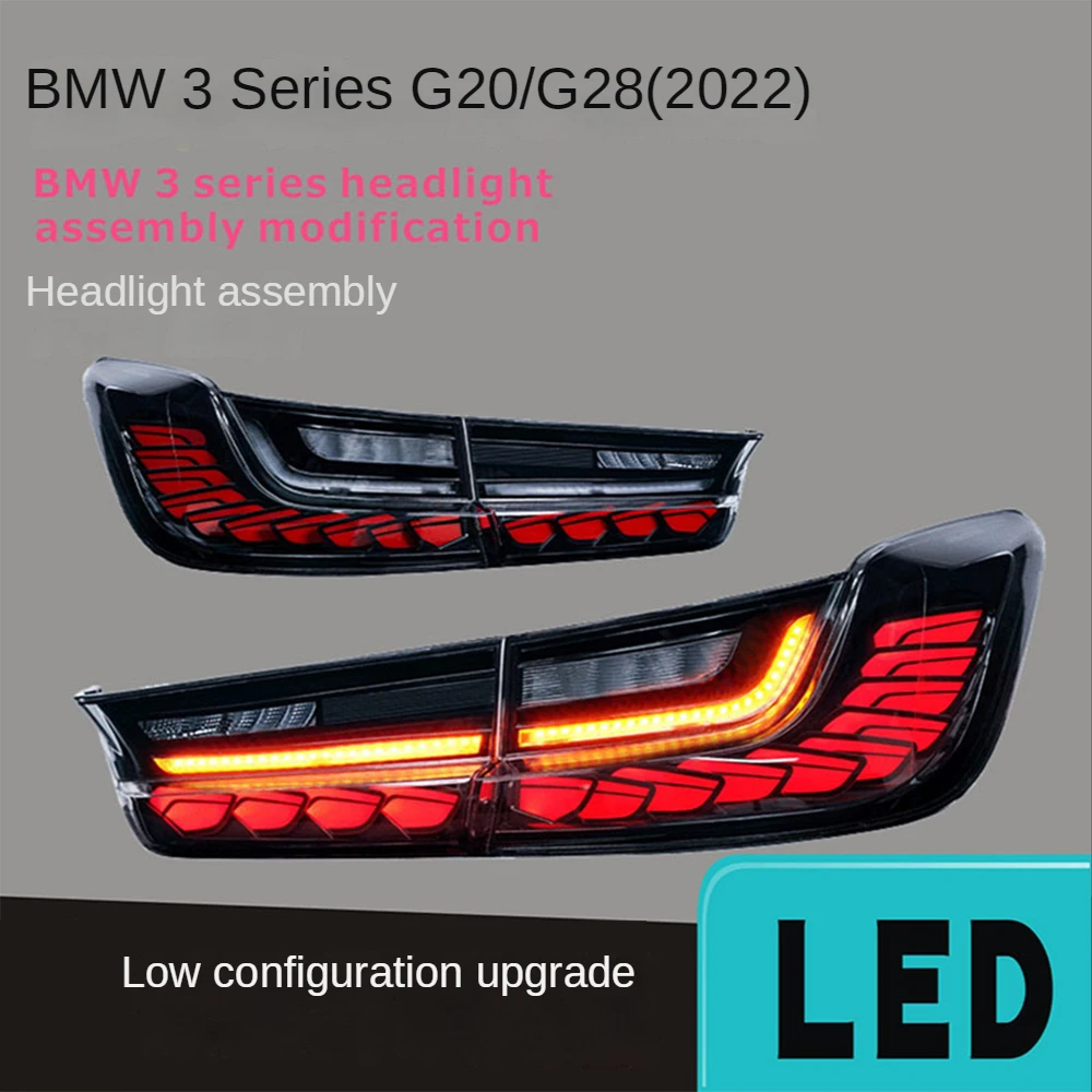 

Suitable for 19-21 BMW 3 series G20/G28 full LED taillight Dragon Scale streamer turn signal brake light fog light taillight