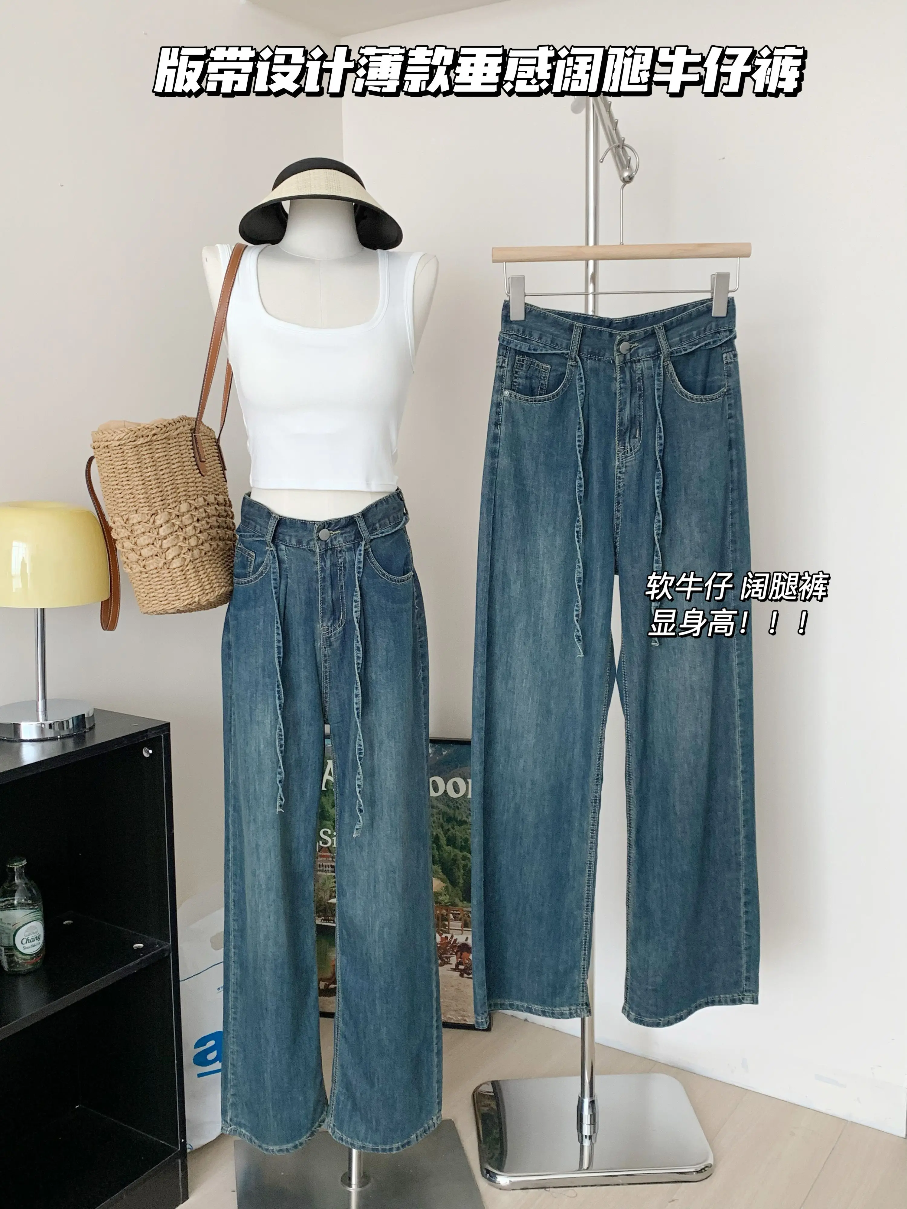 

Blue Loose Comfortable Mom Jeans Casual Chic Femme Wide-leg Ladies Jeans Summer Comfort Fashion Denim Pants Women Pants