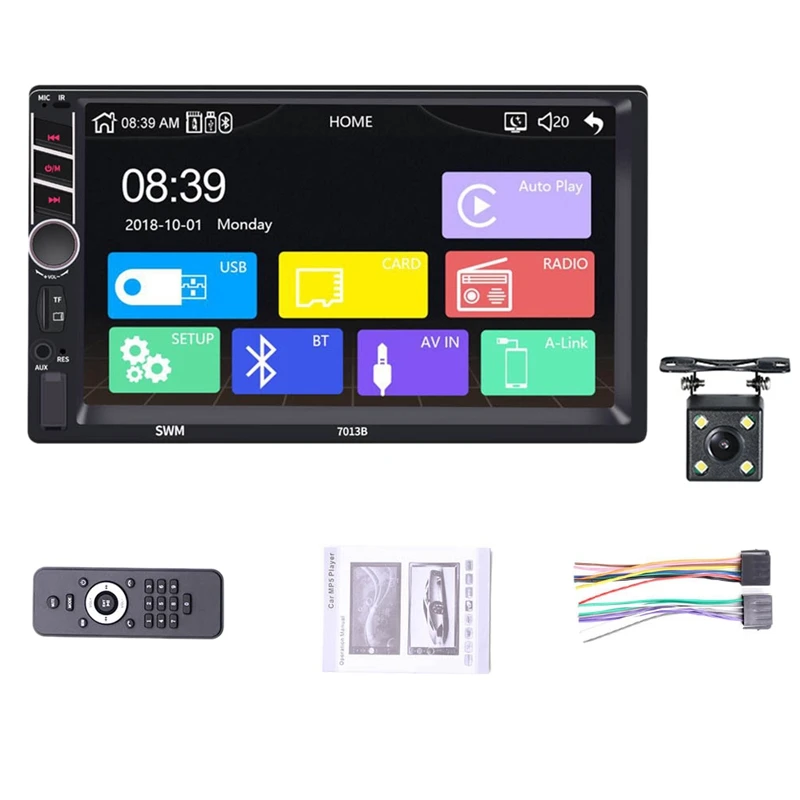 Автомагнитола Carplay универсальная 2 Din для Nissan Kia Toyota MP5 сенсорный экран |